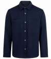 FR056 Front Row Premium Piqué Overshirt Navy colour image